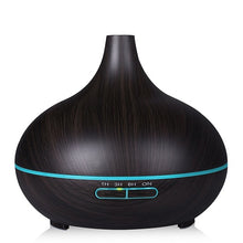 Load image into Gallery viewer, Wood colour Ultrasonic Humidifier With 7 Color Lights