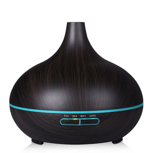 Wood colour Ultrasonic Humidifier With 7 Color Lights