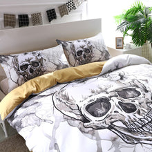 Load image into Gallery viewer, Forever Flowers Skull  Bedding set