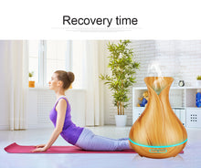 Load image into Gallery viewer, Wood colour Ultrasonic Humidifier With 7 Color Lights
