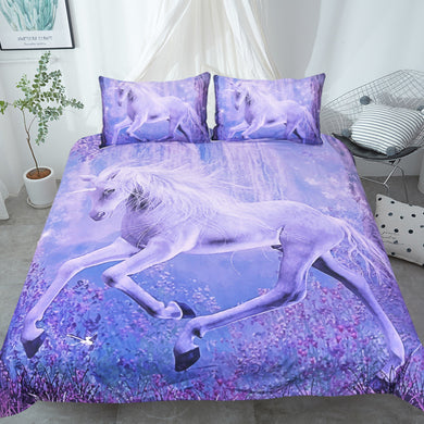 Purple Unicorn Bedding Set