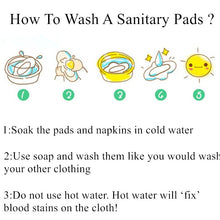 Load image into Gallery viewer, 10PC Regular Flow Reusable Menstrual Pads