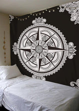 Load image into Gallery viewer, Yin Yang Printed Lotus Mandala Tapestry - Various Styles