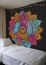 Load image into Gallery viewer, Yin Yang Printed Lotus Mandala Tapestry - Various Styles
