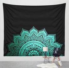 Load image into Gallery viewer, Yin Yang Printed Lotus Mandala Tapestry - Various Styles