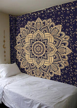 Load image into Gallery viewer, Yin Yang Printed Lotus Mandala Tapestry - Various Styles