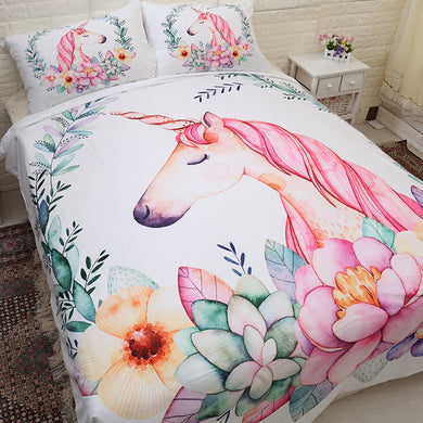 Sleepy Unicorn Bedding Set