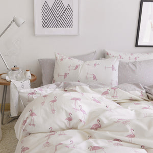 100% Cotton Amazing Flamingo Bed Set