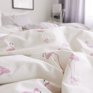100% Cotton Amazing Flamingo Bed Set