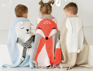 Animal Cartoon Baby Blanket