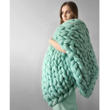 Load image into Gallery viewer, Chunky Hand Knitted Throw - Many colours