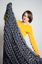 Load image into Gallery viewer, Chunky Hand Knitted Throw - Many colours