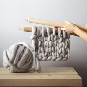 Chunky Hand Knitted Throw - Many colours