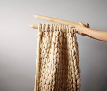 Load image into Gallery viewer, Chunky Hand Knitted Throw - Many colours