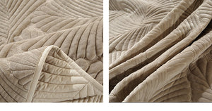 Bedspread Set 3pcs Palm Leaves