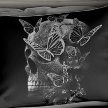 Load image into Gallery viewer, Butterfly Skull Bedding Set