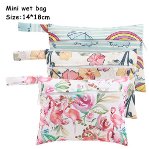 Reusable Water Resistant Mini Wet Bag For Menstrual Pads / Nursing Pads