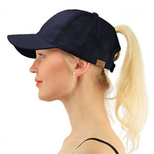 Load image into Gallery viewer, Ponytail Messy Bun Cap