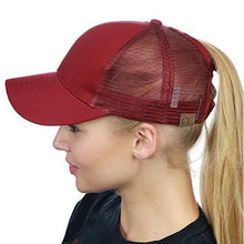 Load image into Gallery viewer, Ponytail Messy Bun Cap