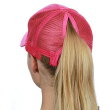 Load image into Gallery viewer, Ponytail Messy Bun Cap