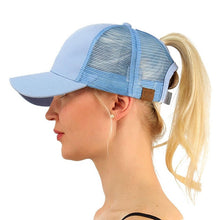 Load image into Gallery viewer, Ponytail Messy Bun Cap