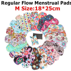 10PC Regular Flow Reusable Menstrual Pads