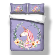 Load image into Gallery viewer, Colour Sleepy Unicorn Bedding Set