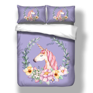 Colour Sleepy Unicorn Bedding Set