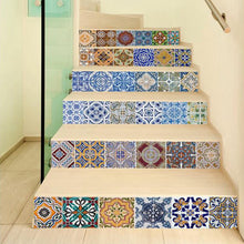 Load image into Gallery viewer, 6 Pcs Set Mosaic Stairway Sticker Tiles