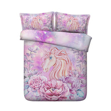 Load image into Gallery viewer, 100% Cotton Unicorn Bedding Set