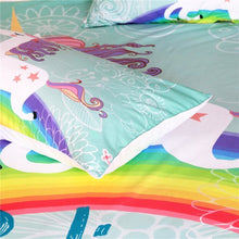 Load image into Gallery viewer, Believe in Miracles Unicorn Bedding Set