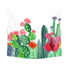 Load image into Gallery viewer, Boho Green Plants Cactus Tapestry