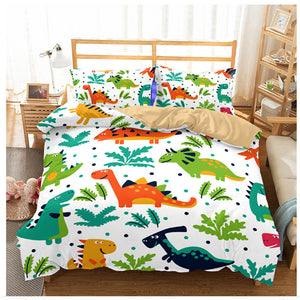 Cartoon Dinosaur Bed Set
