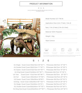 Jurassic Teeth Dinosaur Bed Set