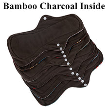 Load image into Gallery viewer, 5 Pcs Organic Bamboo Menstrual Pads Set - Heavy Flow + Mini Bag