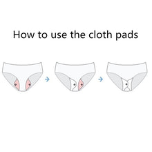 Load image into Gallery viewer, 5 Pcs Organic Bamboo Menstrual Pads Set - Heavy Flow + Mini Bag