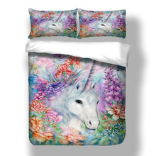 Load image into Gallery viewer, Paint Unicorn Bedding Set