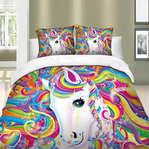 Sparkly Eye Unicorn Bedding Set