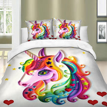 Load image into Gallery viewer, Melt my Heart Unicorn Bedding Set