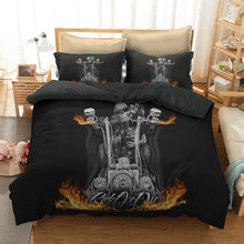 Load image into Gallery viewer, Sugar Skull And Motorcycle Bedding Set - 6 styles