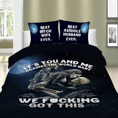 It's you and Me Skull Bedding Set
