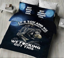Load image into Gallery viewer, It&#39;s you and Me Skull Bedding Set
