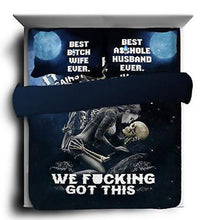 Load image into Gallery viewer, It&#39;s you and Me Skull Bedding Set