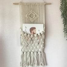 Load image into Gallery viewer, Handmade Macrame Hanging Pocket