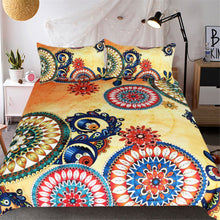 Load image into Gallery viewer, Mandala Quilt Cover Set - Kaleidoscope