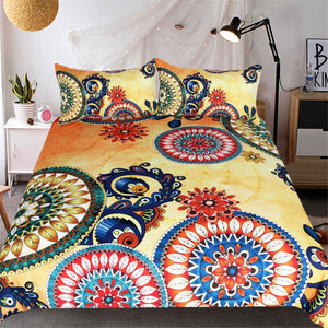 Mandala Quilt Cover Set - Kaleidoscope