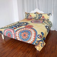 Load image into Gallery viewer, Mandala Quilt Cover Set - Kaleidoscope