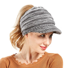 Load image into Gallery viewer, Ponytail Messy Bun Beanie Cap