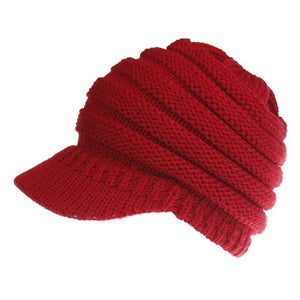 Ponytail Messy Bun Beanie Cap