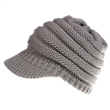 Load image into Gallery viewer, Ponytail Messy Bun Beanie Cap